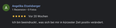 Bewertung Angelika