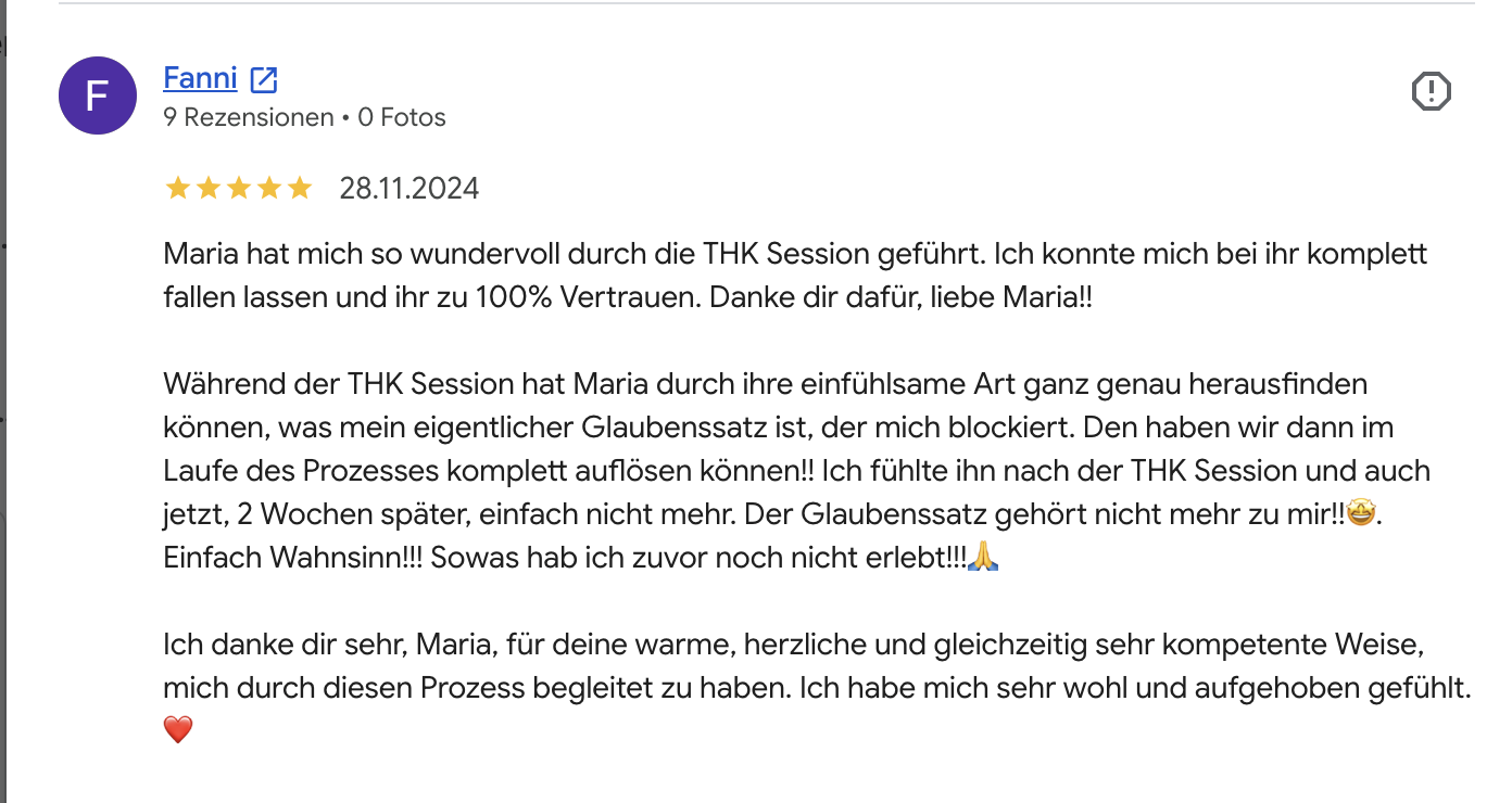 Bewertung einer Klientin