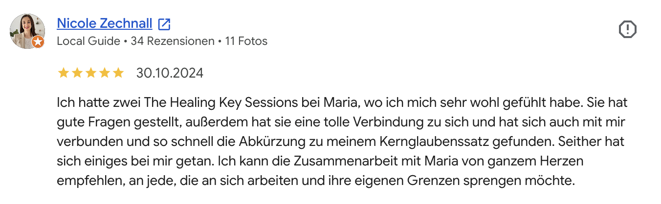 Bewertung einer Klientin